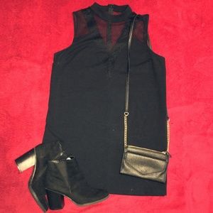 Black Choker Mini Dress